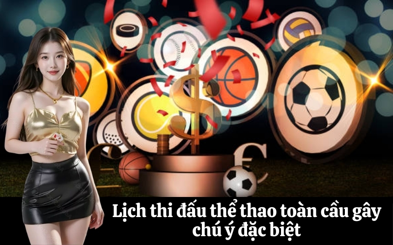 Lịch thi đấu thể thao toàn cầu gây chú ý đặc biệt
