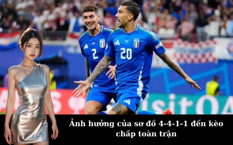 Ảnh hưởng của sơ đồ 4-4-1-1 đến kèo chấp toàn trận