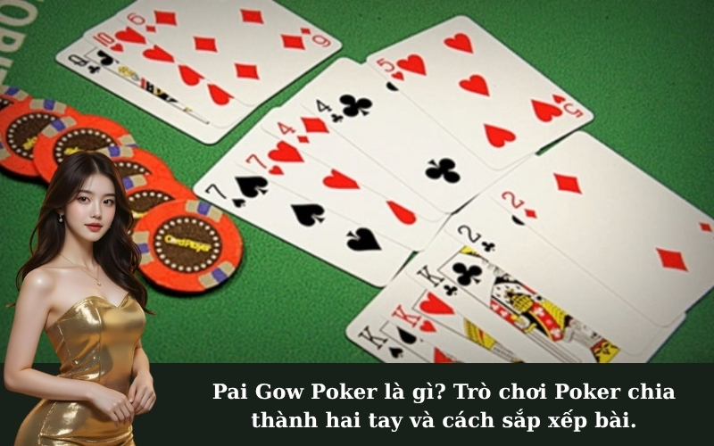 Pai Gow Poker là gì? Trò chơi Poker chia thành hai tay và cách sắp xếp bài.