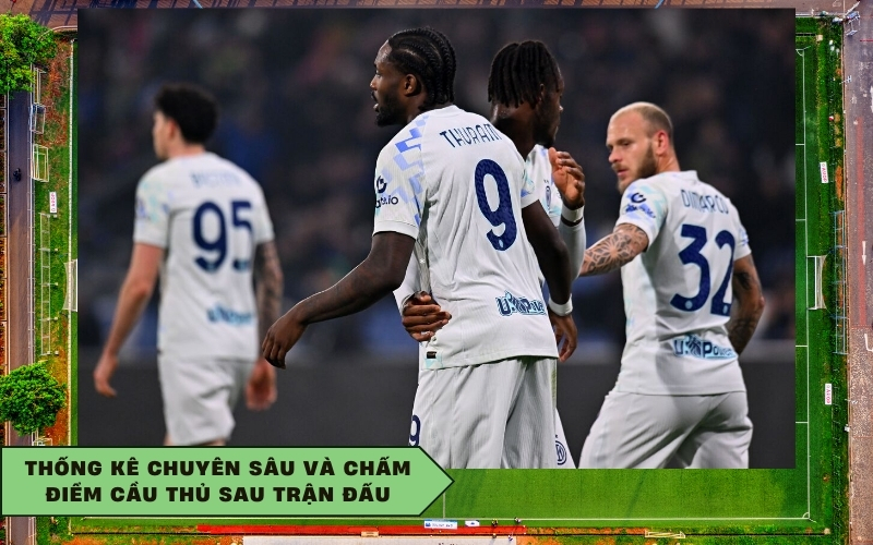 Thống kê chuyên sâu và chấm điểm cầu thủ sau trận đấu